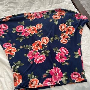 Boat Neck top with button detail size M